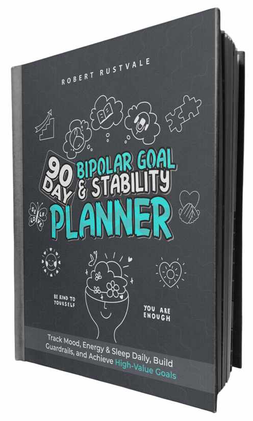 90-Day Bipolar Goal & Stability Planner book cover
